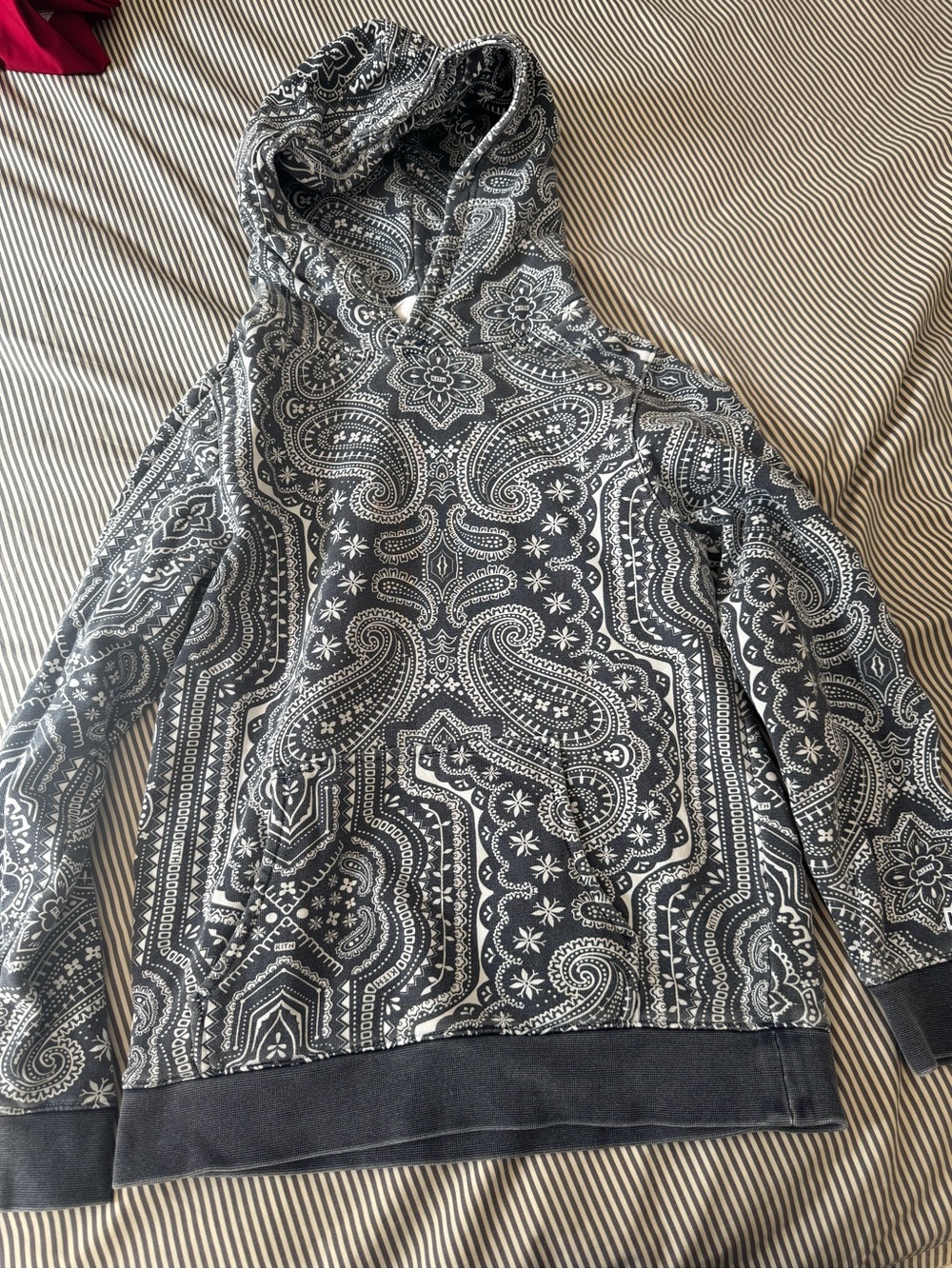 Paisley KITH Print Hoodie - Black & White